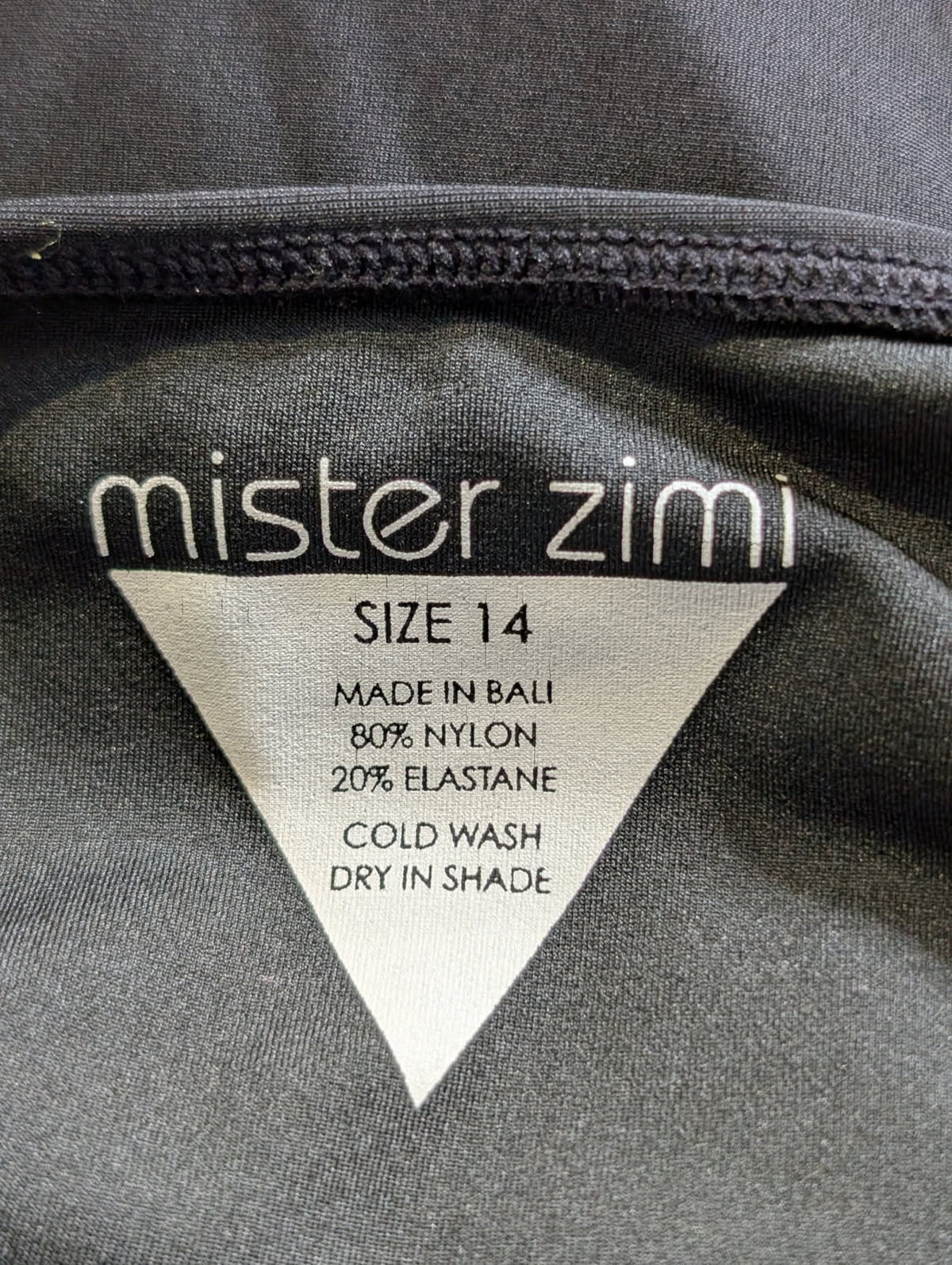 Mister Zimi Strapless One-Piece Swimsuit Black Size 14 - Image 7