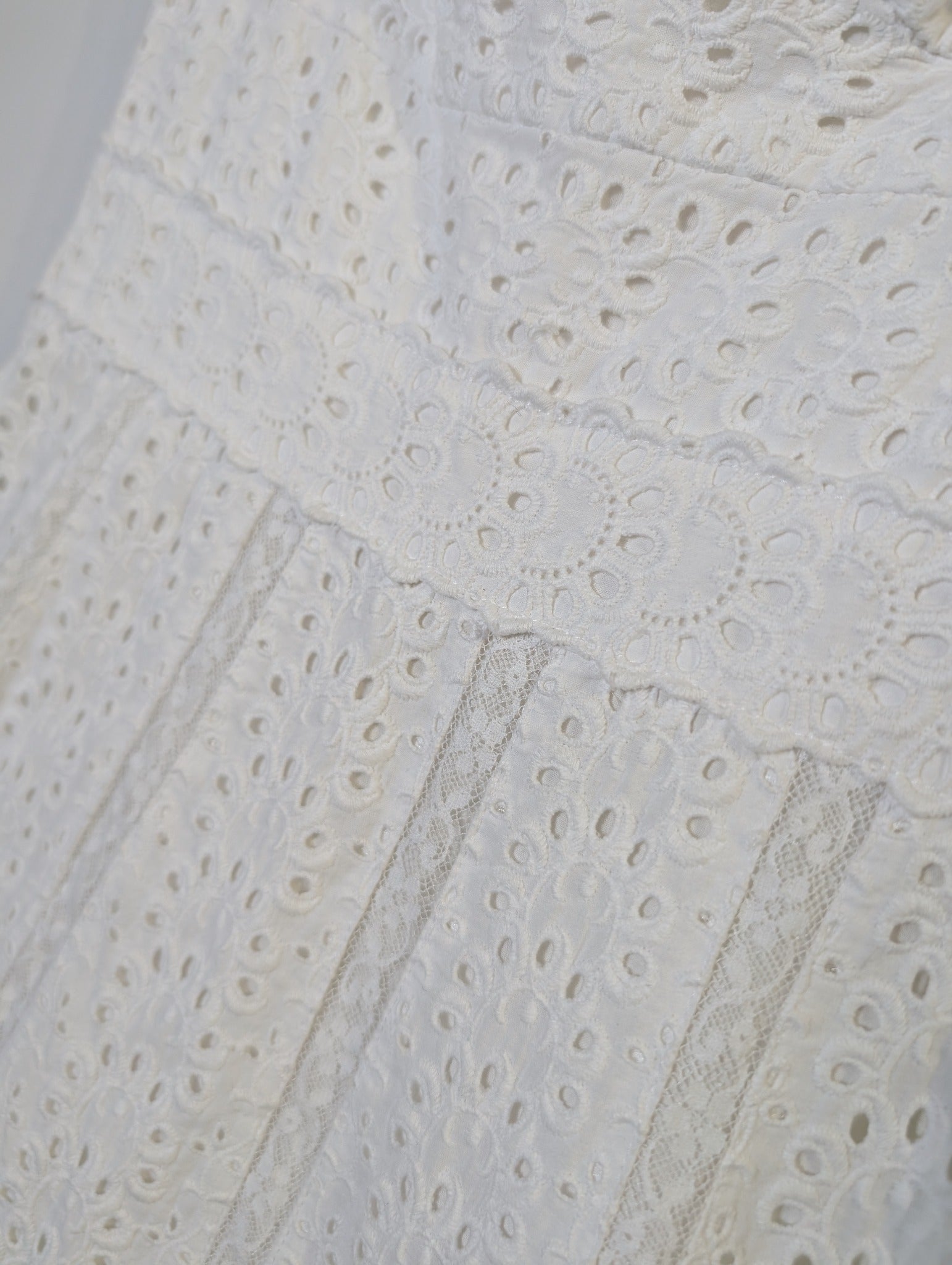 Collette Dinnigan White Eyelet Lace Sundress - Image 2