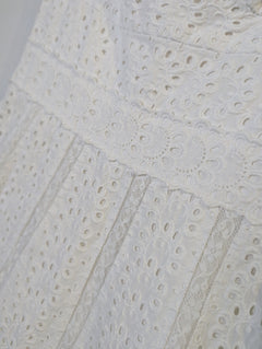 Collette Dinnigan White Eyelet Lace Sundress - Image 2