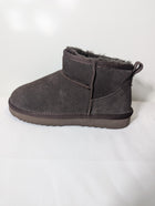 Hush Ankle Boots Grey Suede-Effect Faux Fur Lined - Image 2
