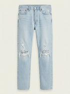 Levi's 501 Original Fit Distressed Light Wash Jeans Size S - Image 1