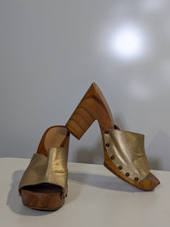 Mister Zimi Gold Donna Clogs - Size 38 - Image 2
