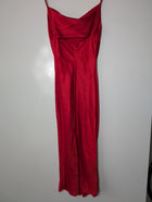 Whyte Valentyne Satin Cowl Neck Midi Slip Dress Red Size 6 - Image 4