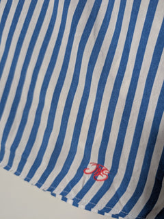 Vineyard Vines Sleeveless Mock Neck Striped Top Blue and White - Image 2