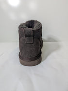 Hush Ankle Boots Grey Suede-Effect Faux Fur Lined - Image 3
