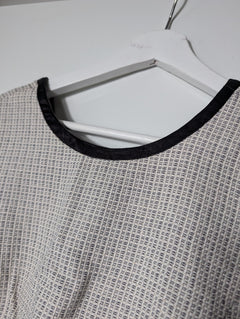 Cue Sleeveless Textured Fit and Flare Dress Grey Women's AU 12 - Image 2