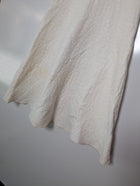 Line Textured V-Neck Fit and Flare Dress White Size M - Image 3