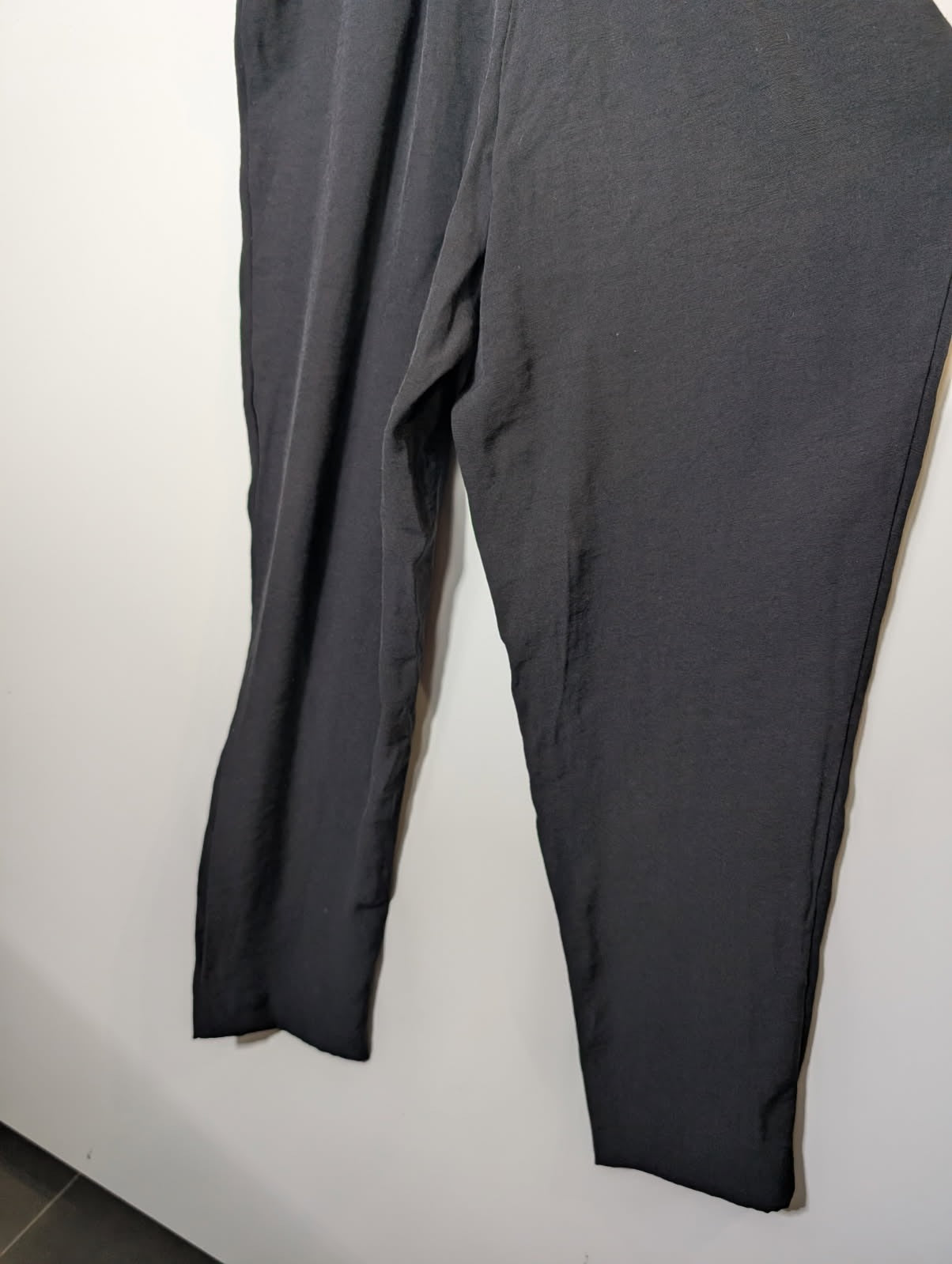 River Island Black Spaghetti Strap V-Neck Jumpsuit Women's Size 10 - Image 4