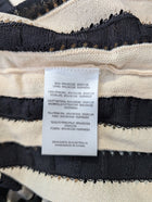Runway Scout Striped Knit Midi Dress Black & Cream Size 8 - Image 5