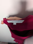 Anthea Crawford Ruffle Sleeve Blouse Burgundy Size 16 - Image 5