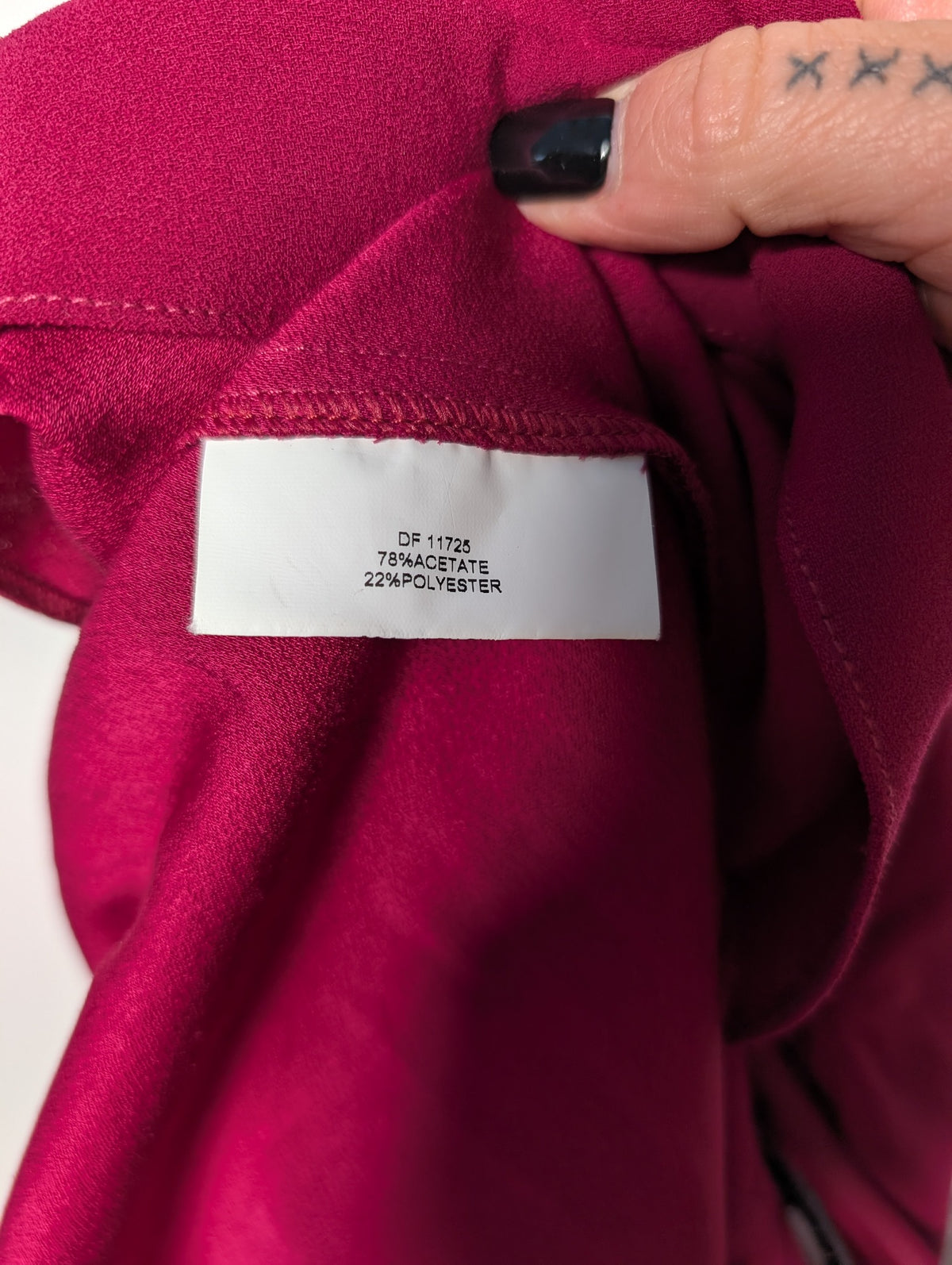 Anthea Crawford Ruffle Sleeve Blouse Burgundy Size 16 - Image 6