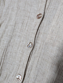 Maurie + Eve Long Sleeve Button-Up Jumpsuit Fawn AU 12 - Image 2