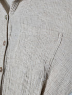 Maurie + Eve Long Sleeve Button-Up Jumpsuit Fawn AU 12 - Image 3