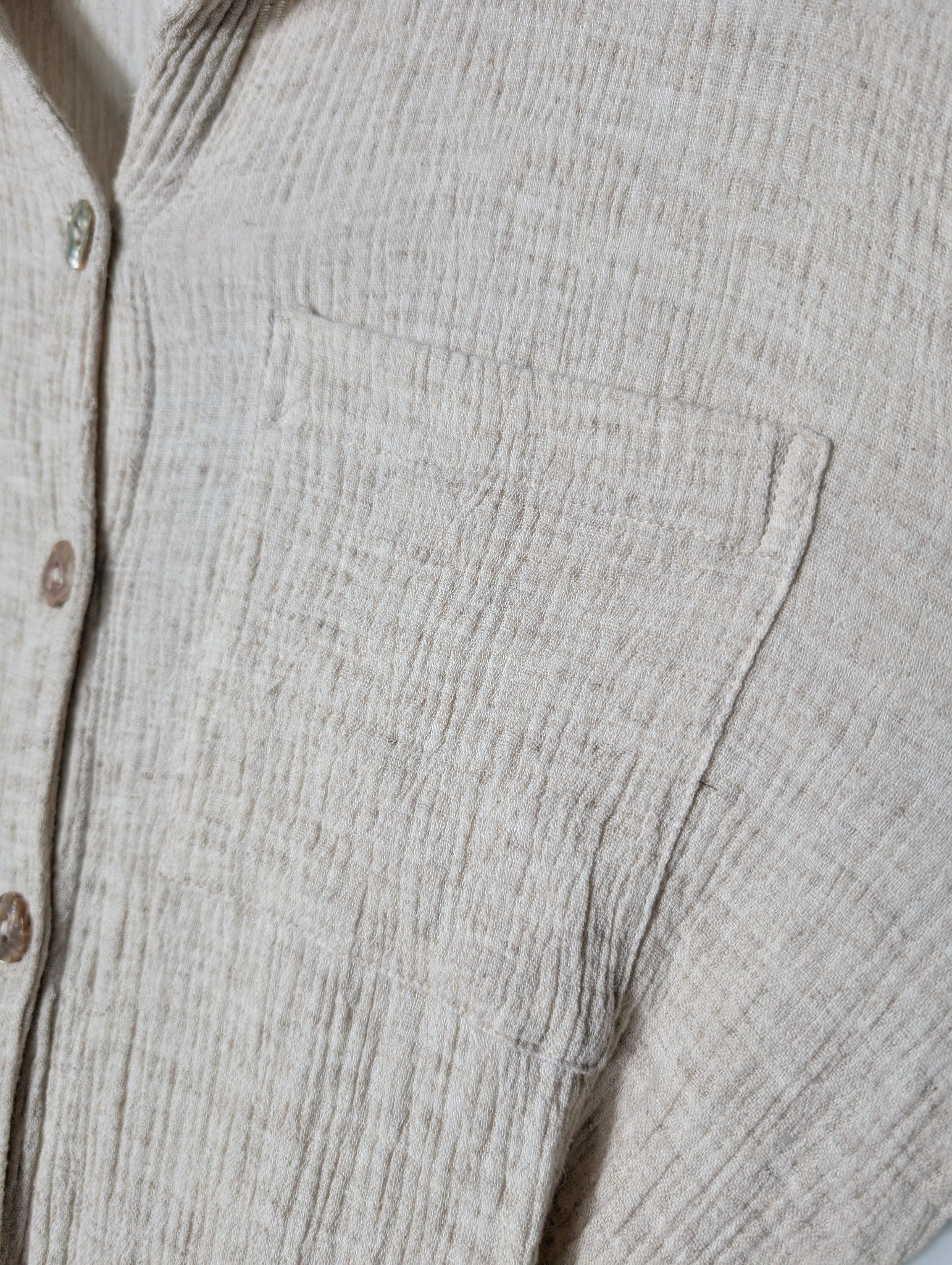 Maurie + Eve Long Sleeve Button-Up Jumpsuit Fawn AU 12 - Image 3