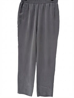 Jac+Jack Silk Trousers Grey Elastic Waist - Image 1