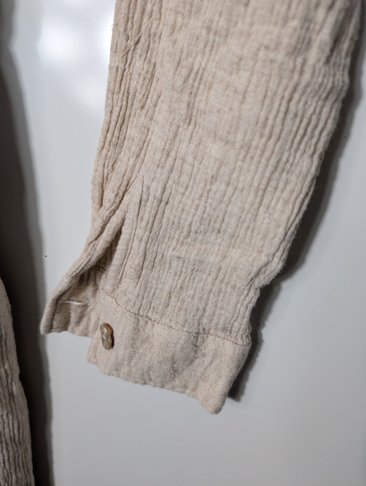 Maurie + Eve Long Sleeve Button-Up Jumpsuit Fawn AU 12 - Image 4