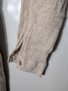 Maurie + Eve Long Sleeve Button-Up Jumpsuit Fawn AU 12 - Image 4
