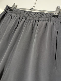 Jac+Jack Silk Trousers Grey Elastic Waist - Image 2