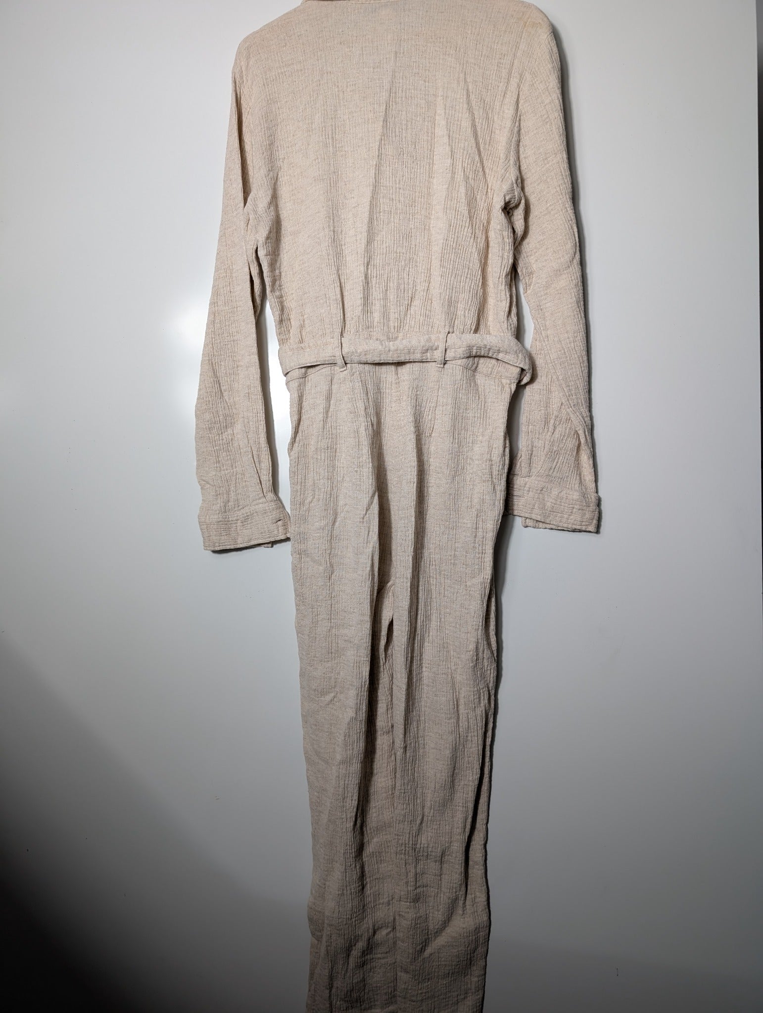 Maurie + Eve Long Sleeve Button-Up Jumpsuit Fawn AU 12 - Image 5