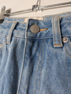 Insight Denim Mini Skirt Blue Raw Hem Size 8 - Image 2