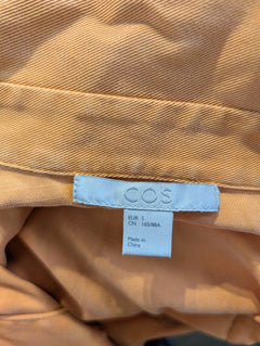 COS Oversized Long Sleeve Collared Shirt Mustard Yellow - Image 14