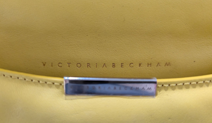 Victoria Beckham Leather Crossbody Bag Yellow - Image 6