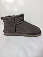 Hush Ankle Boots Grey Suede-Effect Faux Fur Lined - Image 4