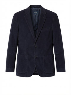 GAZMAN Men's Corduroy Blazer Navy Size 38 - Image 1
