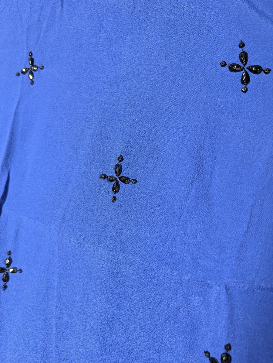 Diana Ferrari Embellished Blouse Royal Blue Women's Size 16 - Image 2