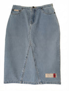 Hot Buttered Vintage Denim Skirt Light Wash Size 8 - Image 1