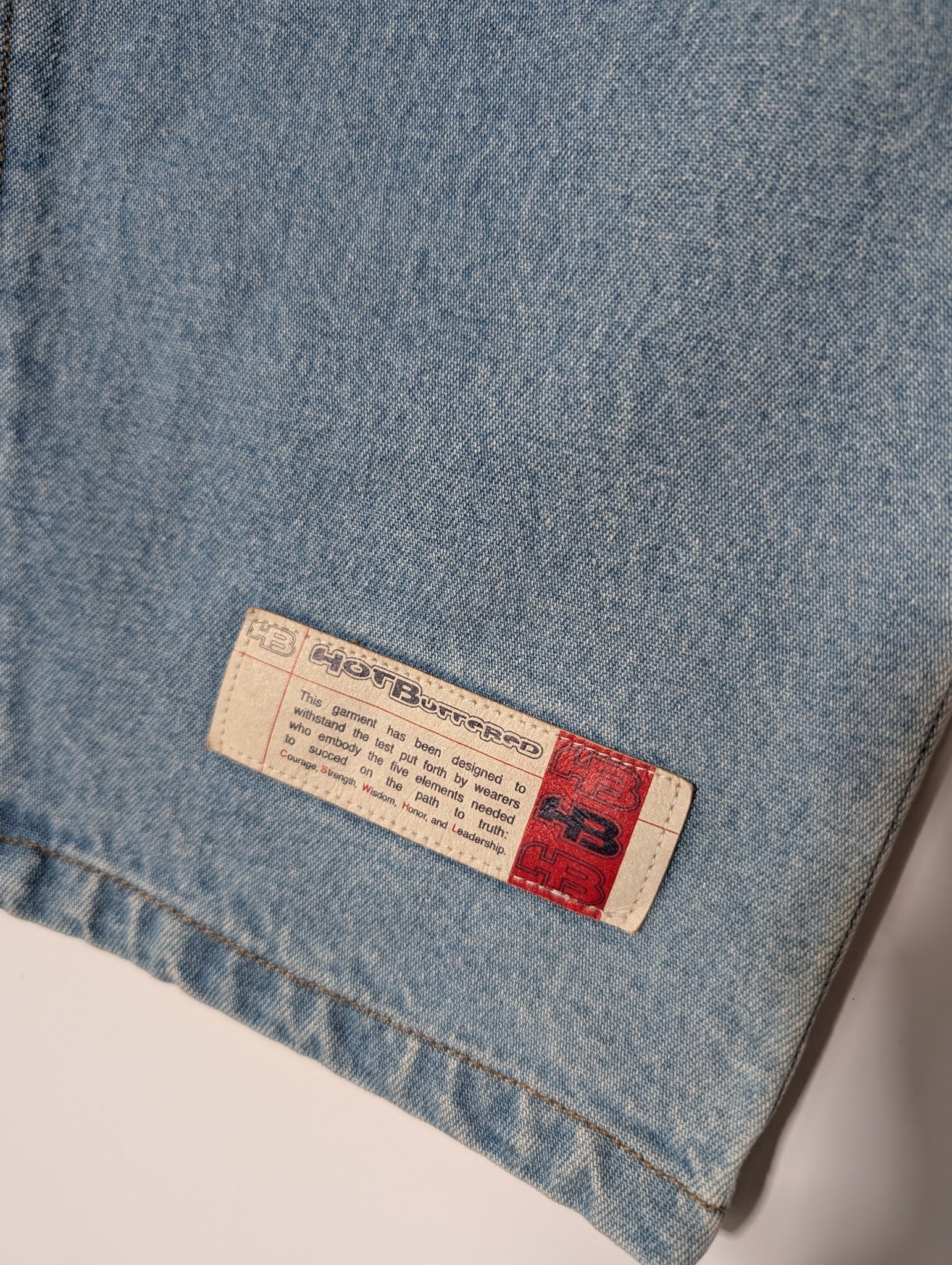 Hot Buttered Vintage Denim Skirt Light Wash Size 8 - Image 2