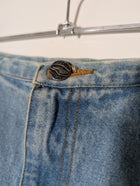 Hot Buttered Vintage Denim Skirt Light Wash Size 8 - Image 4