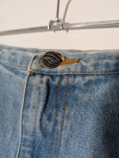 Hot Buttered Vintage Denim Skirt Light Wash Size 8 - Image 4
