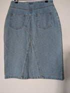 Hot Buttered Vintage Denim Skirt Light Wash Size 8 - Image 5