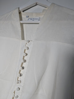 Anne Fontaine Button-Down Blouse White Size 4 - Image 3
