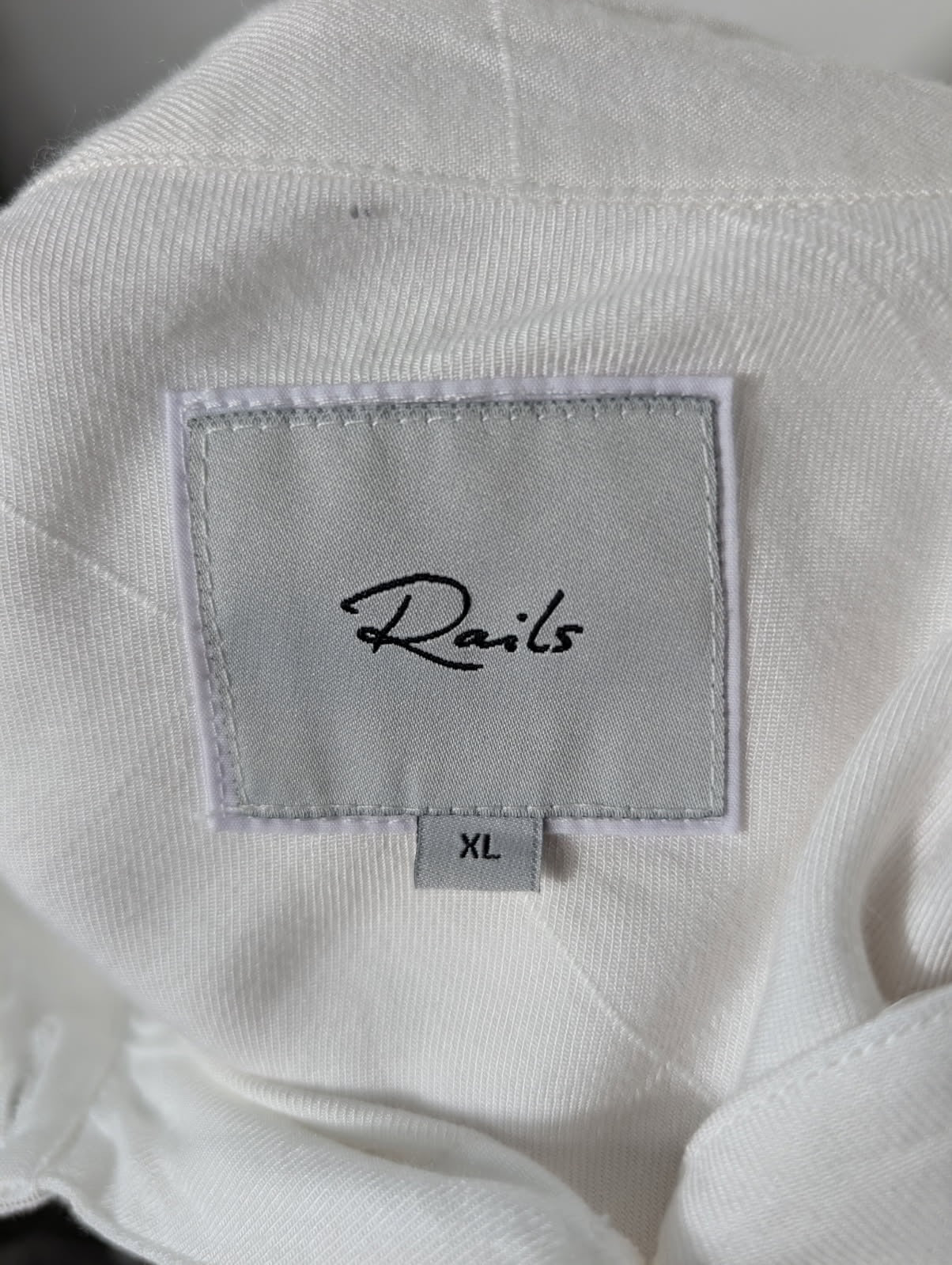 Rails Hunter Button-Down Shirt White XL - Image 5