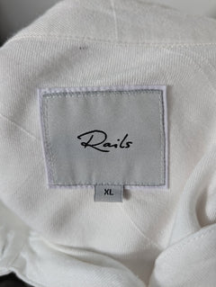 Rails Hunter Button-Down Shirt White XL - Image 5