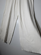 Zara Knit Ribbed Wide Leg Pants White Size M - Image 2