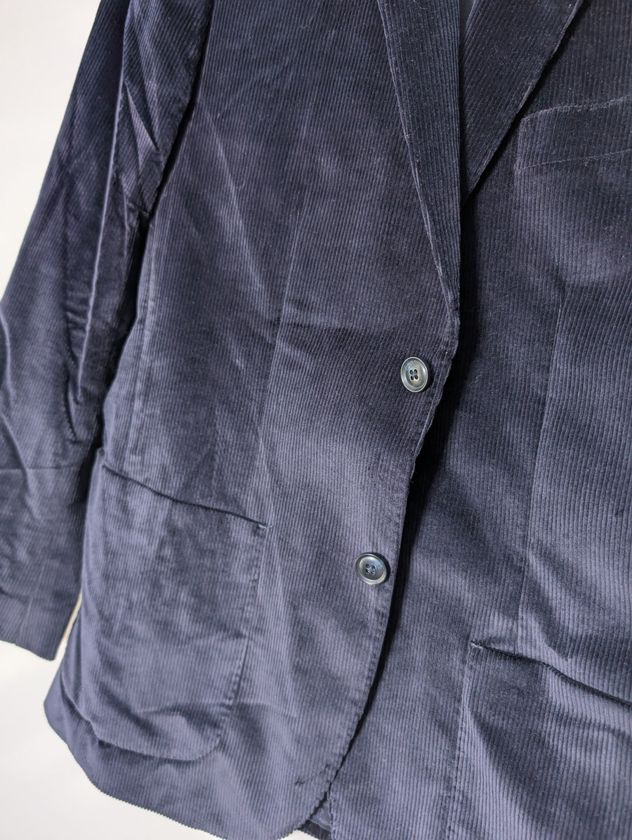 GAZMAN Men's Corduroy Blazer Navy Size 38 - Image 2