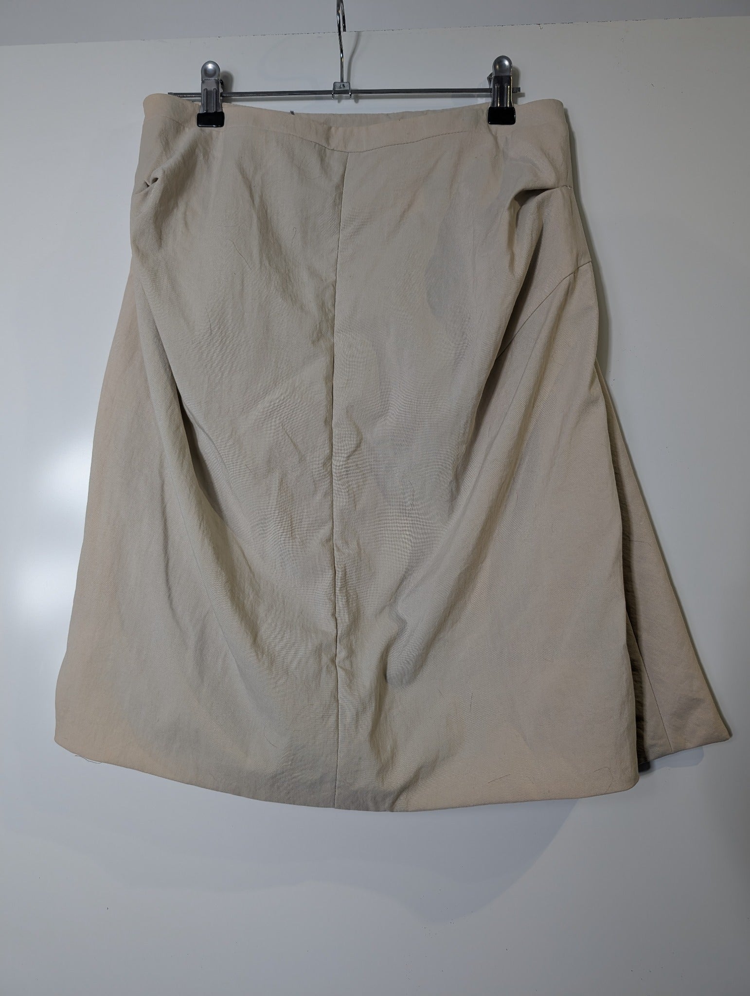 Marni Wrap-Style Mini Skirt Beige IT 40 - Image 3