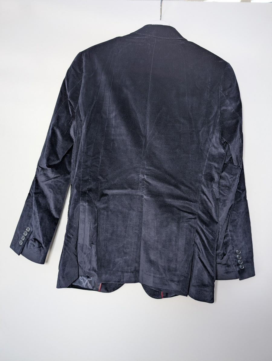 GAZMAN Men's Corduroy Blazer Navy Size 38 - Image 3