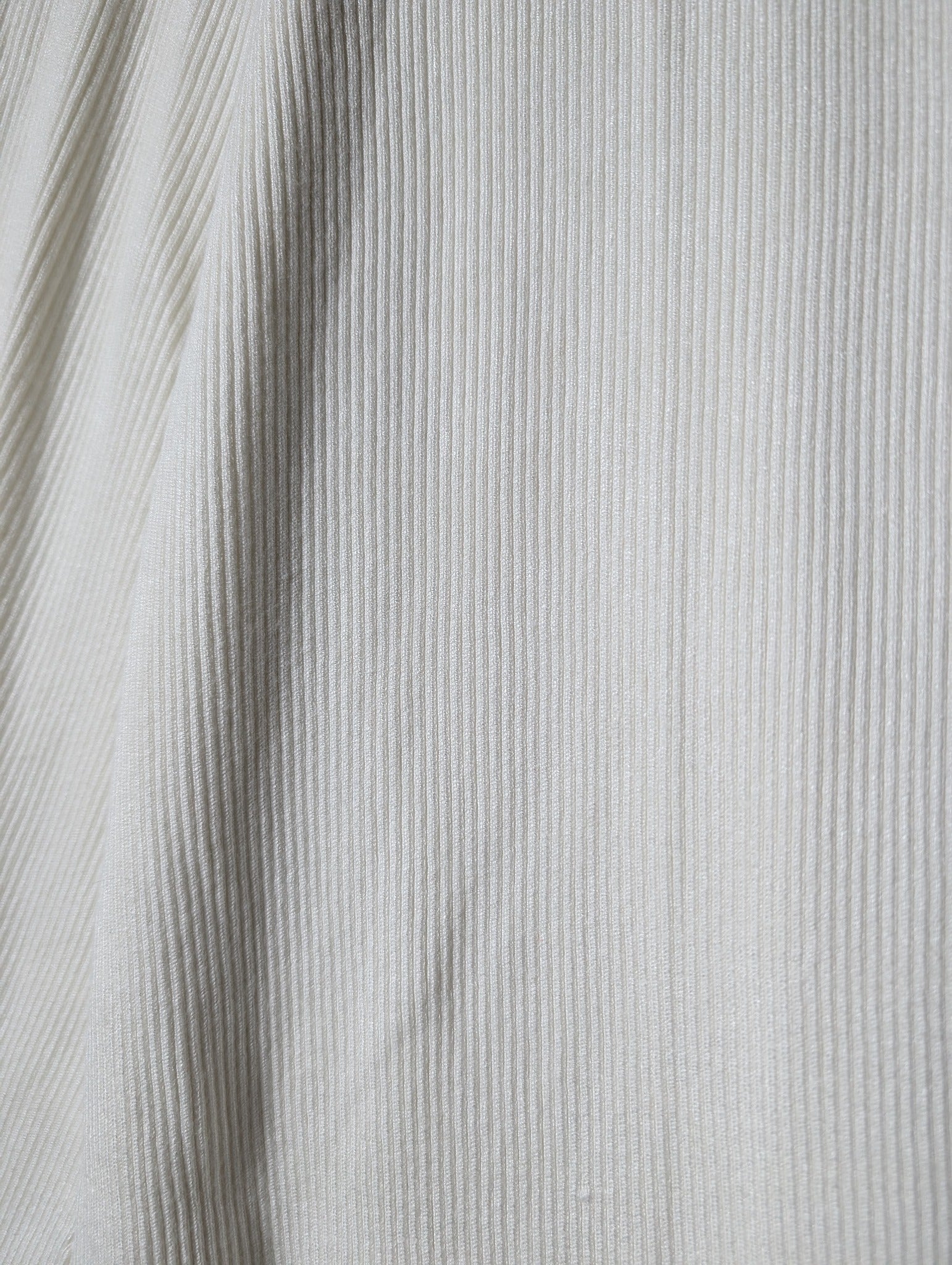 Zara Knit Ribbed Wide Leg Pants White Size M - Image 3