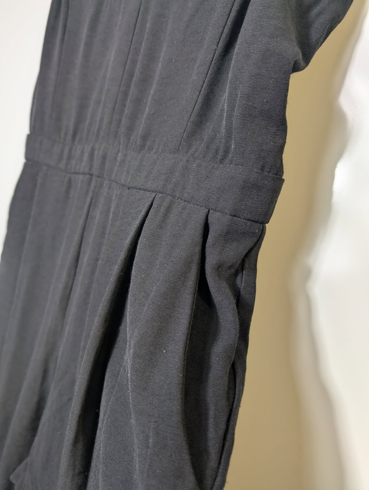 River Island Black Spaghetti Strap V-Neck Jumpsuit Women's Size 10 - Image 7