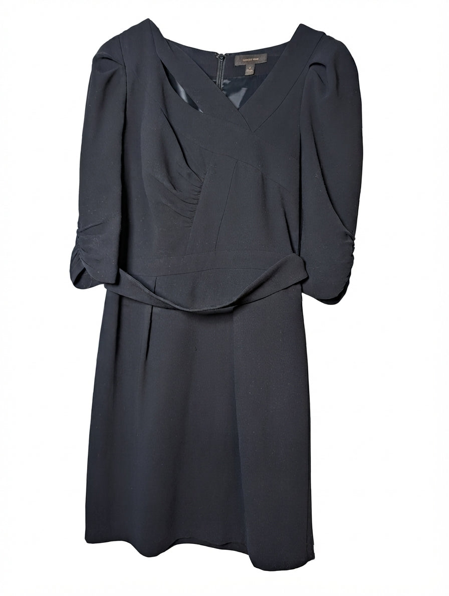 Country Road Puff Sleeve Cutout Dress Black Size 12 - Image 1