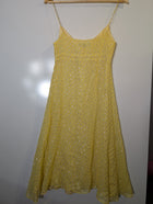 Camilla and Marc Metallic Dot Midi Dress Yellow Size 10 - Image 3