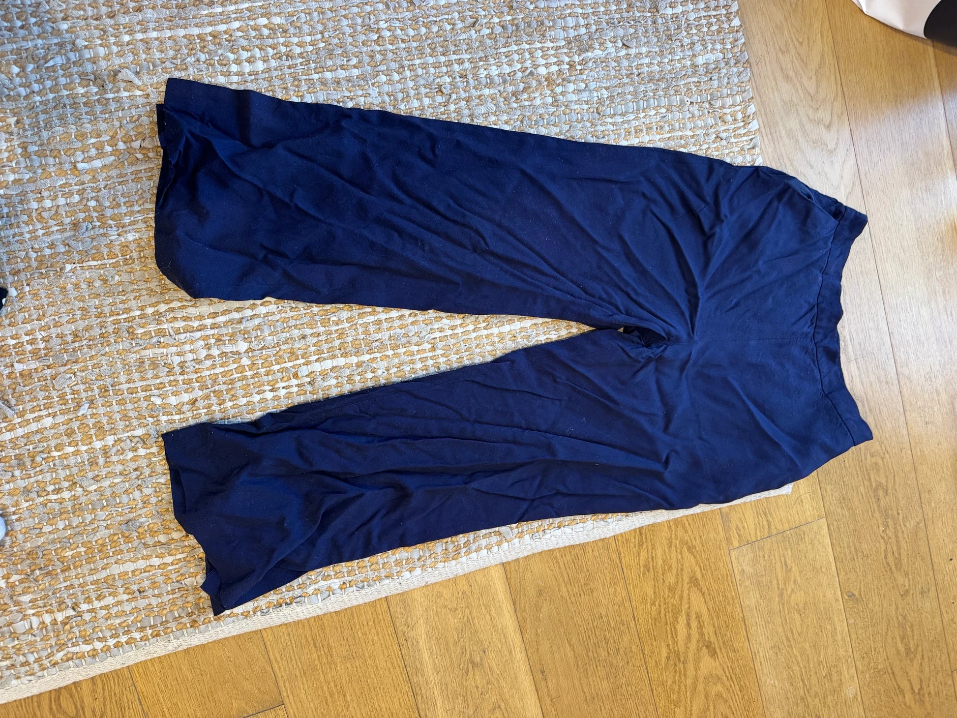 SABA Navy Blue Viscose Trousers - Image 3