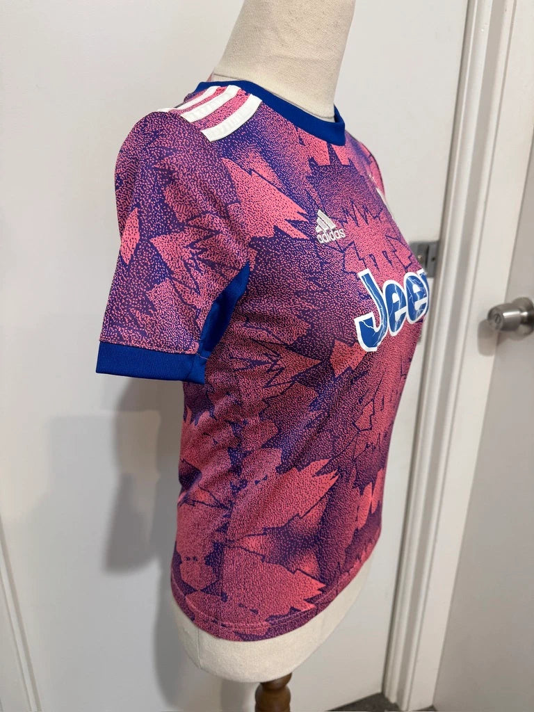 Adidas Juventus Kids Soccer Jersey Pink Blue - Image 2