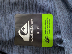 Quiksilver UPF 50+ Performance Rash Guard - Blue Athletic Shirt Size 12 - Image 3