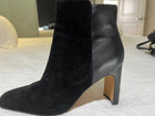 Edward Meller Ankle Boots Black Suede and Leather - Image 3