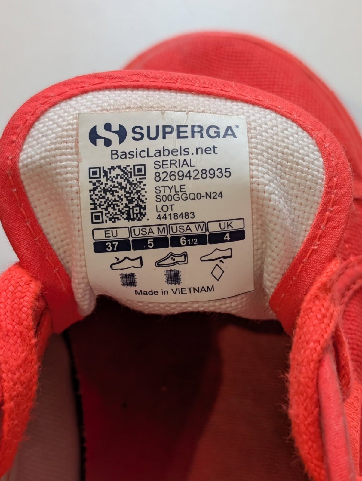 Superga 2790 Platform Canvas Sneakers - FLURO Women's US 6.5 / EU 37 - Image 3